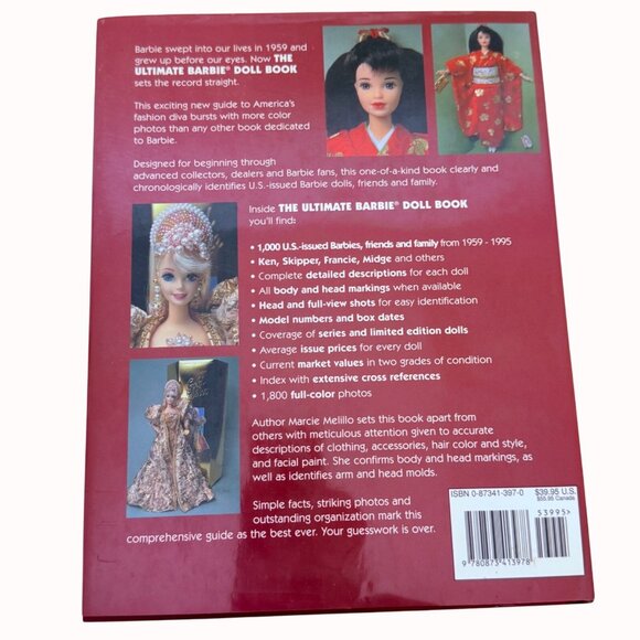 Ultimate Barbie Doll Book by Marcie Melillo Hardcover VTG Identification Value - Picture 3 of 16